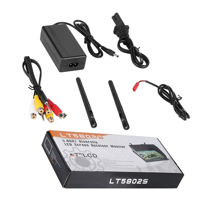 7 дюймовый Dvr Fpv ЖК монитор 5 8G 40Ch разнообразный приемник встроенный аккумулятор