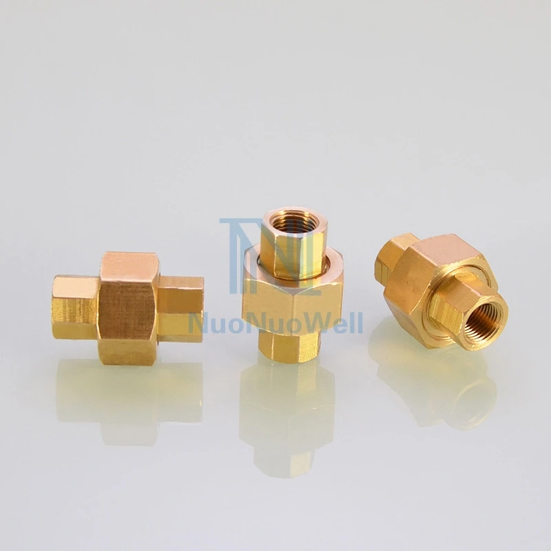 NuoNuoWell 2 шт латунная соединительная муфта для труб 1/8 &quot1/4&quot 3/8 &quotBSP женские