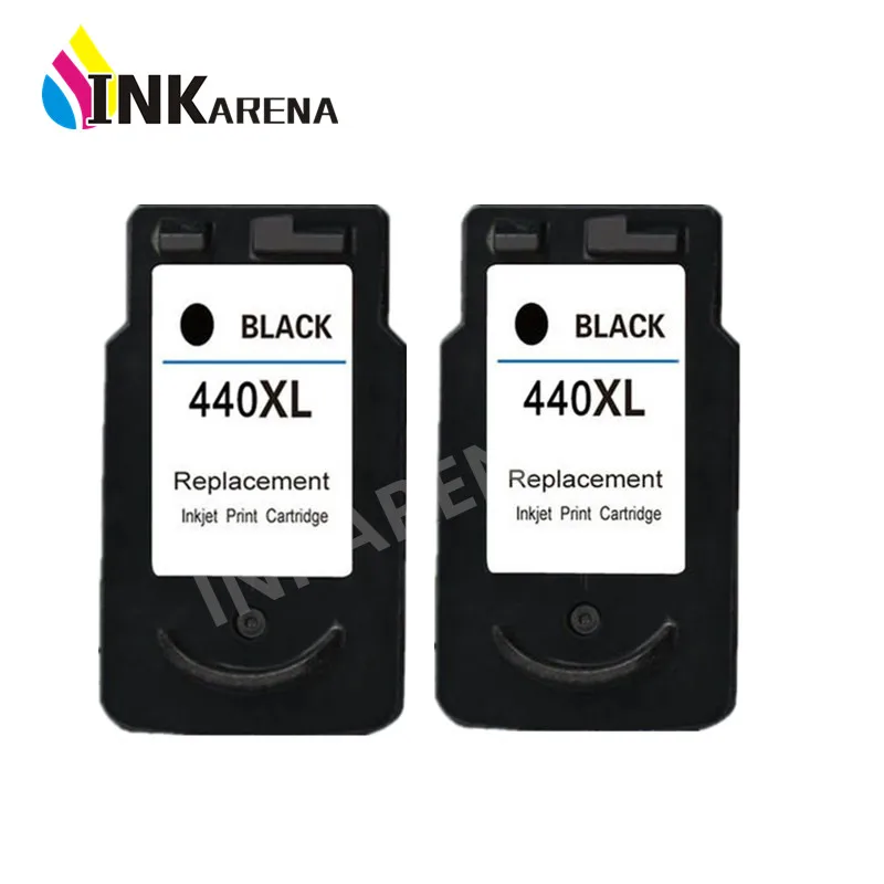 2 шт. черный PG440 PG-440 PG 440 XL чернильный картридж для Canon PIXMA MX374 MX394 MX434 MX454 MG3240 MG3540