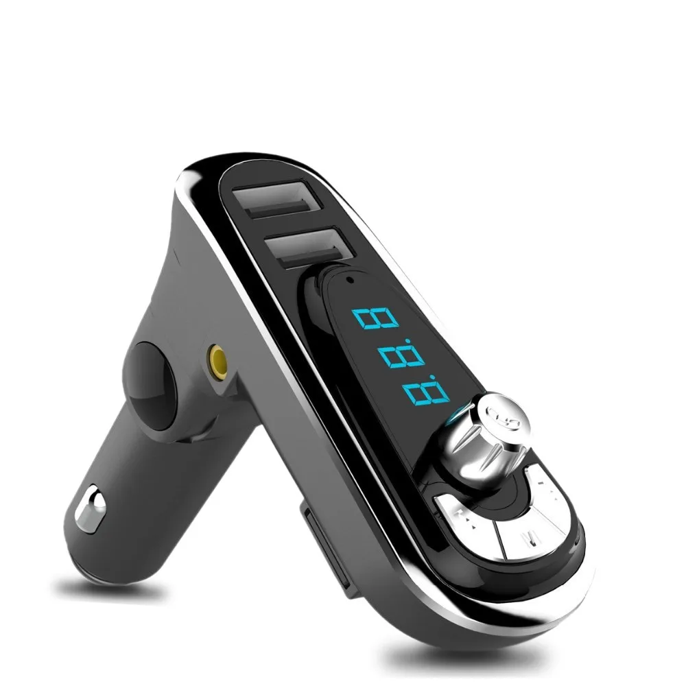 Беспроводной Bluetooth fm-передатчик Hands-free автомобильный комплект двойной USB Автомобильное зарядное устройство радио модулятор аудио New2018 MP3 музыкальный плеер#30