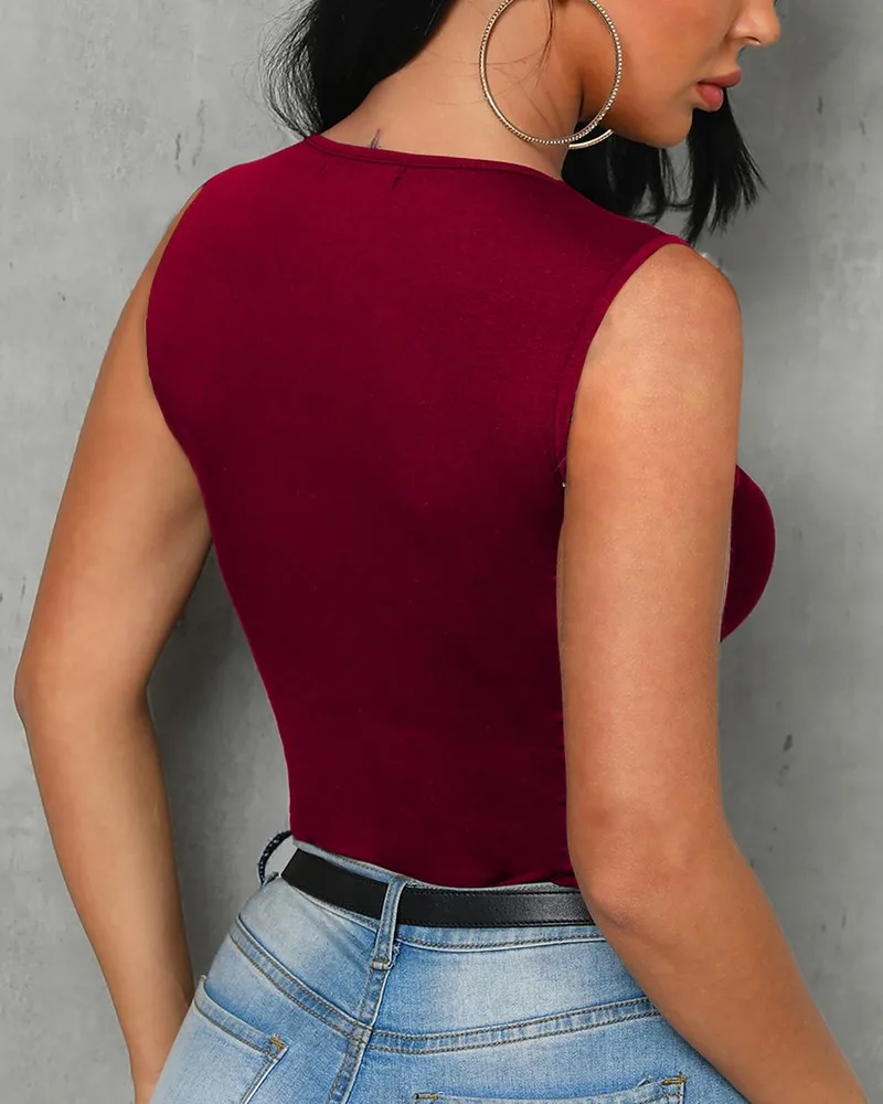 Summer Women Elegant Round Neck Diamond Design Tank Top Studded Grid Hollow Out Casual T-shirt | Женская одежда