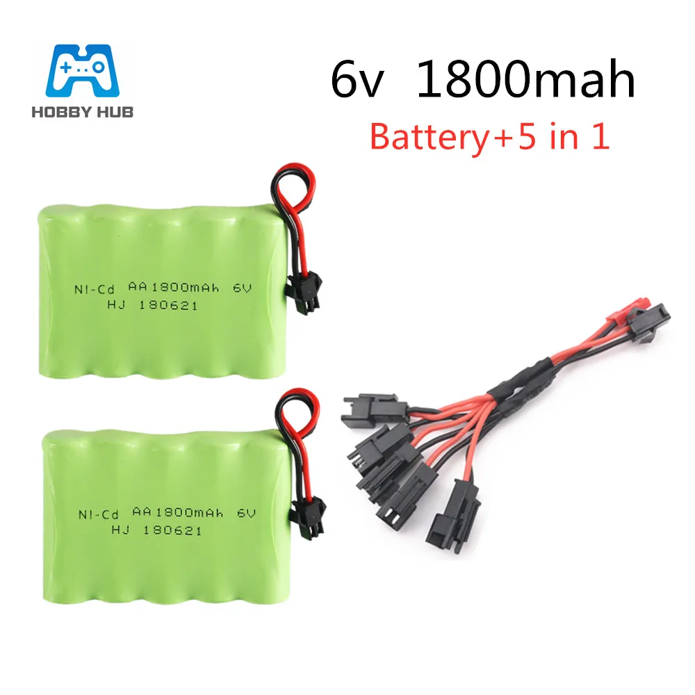 Аккумулятор Hobby Hub ni cd 6v 1800mah AA Радиоуправляемый автомобиль корабль робот