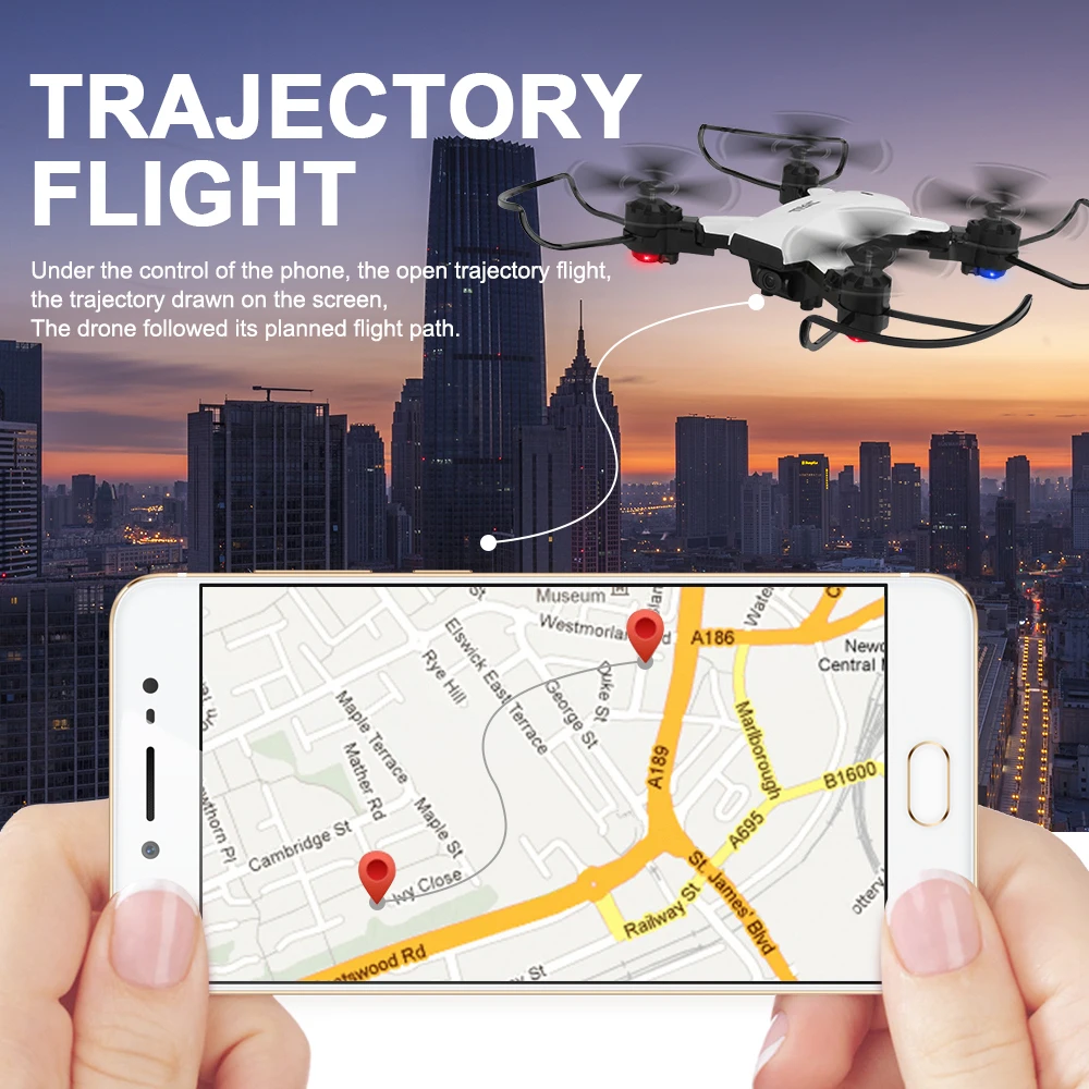 JJRC H78G Профессиональный Дрон gps Квадрокоптер с камерой HD 1080P 5G WiFi широкоугольный