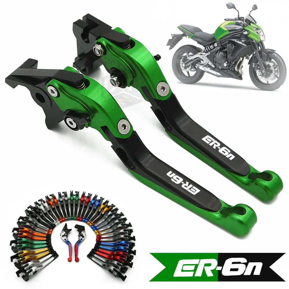 Мотоциклетные Складные Выдвижные Регулируемые рычаги тормозной муфты для KAWASAKI ER