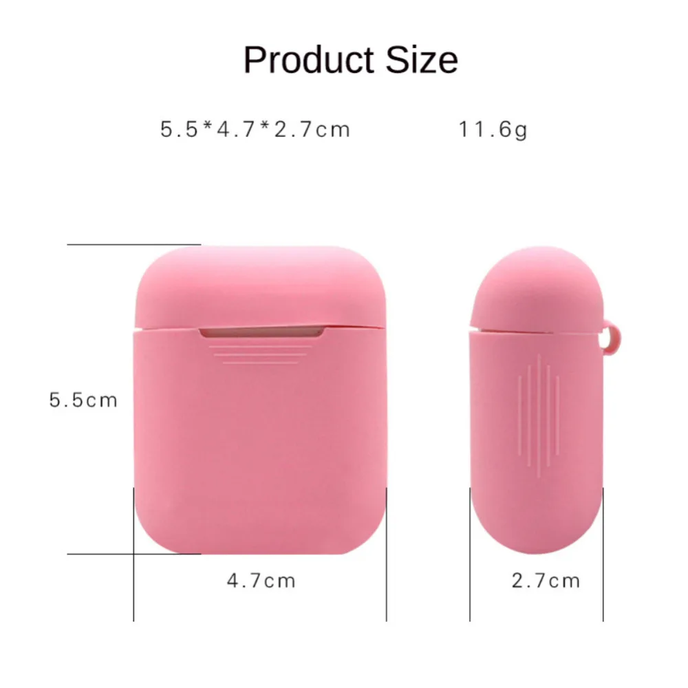 Мягкий силиконовый чехол для Apple Airpods противоударный гарнитура AirPods ультратонкий