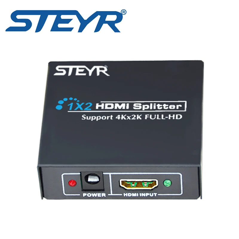 Сплиттер HDMI Ultra HD 4K STEYR 1x2 сплиттер 2 порта распределитель сигнала Divisor 1 4 в Out sup порт
