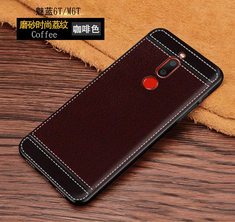 Кожаный чехол s для Meizu M6T 6 T телефона 16 M2 M3 M5 M6 Note мягкий из ТПУ | Мобильные телефоны