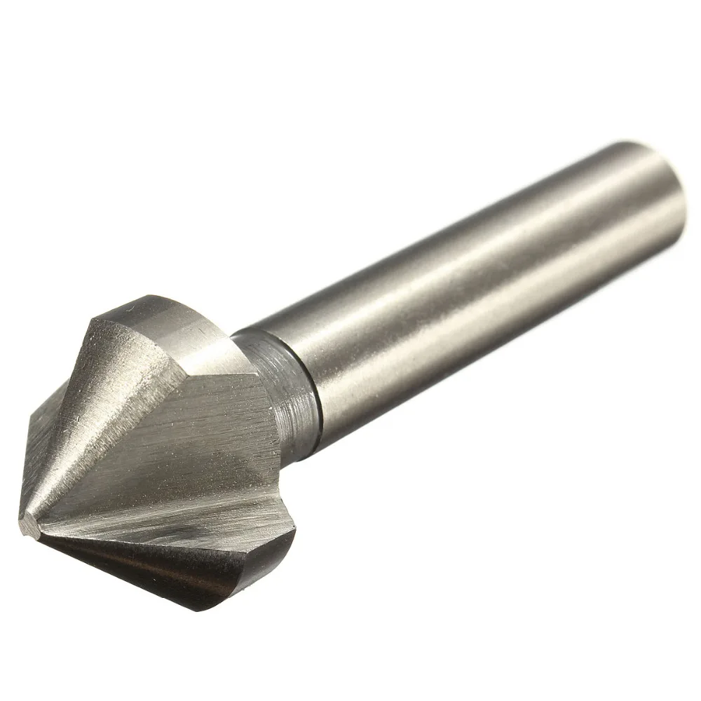 6 шт./компл. 3 флейты зенковки сверло 90 градусов высокая скорость сталь HSS фаски