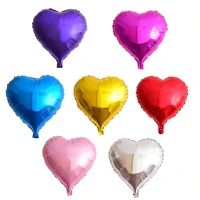 1pcs 18 inch multicolor heart shape aluminum foil balloons wedding decorating balloon inflatable air balls party supplies