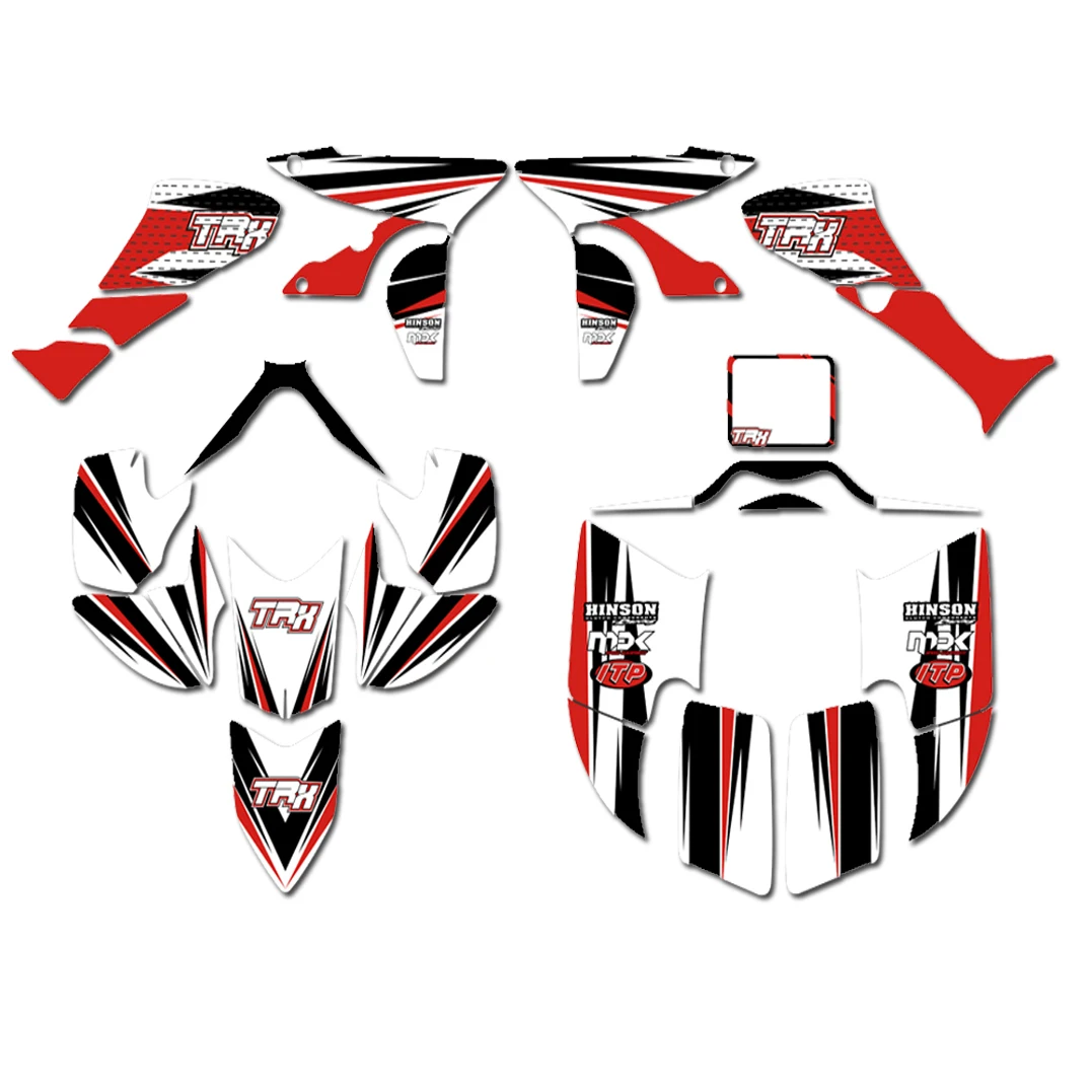 Стиль наклейки графические наборы Подходит для Honda TRX450R TRX 450R 2005- Fourtrax ATV