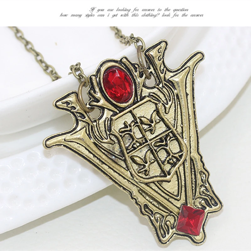 Ожерелье с подвеской-часами в виде полумесяца и башни | Украшения аксессуары