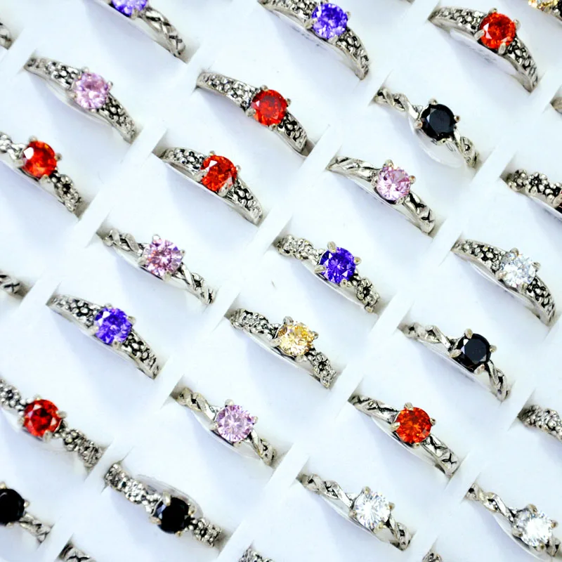 100 шт. женские кольца разразных цветов Женское кольцо Женские Ювелирные изделия