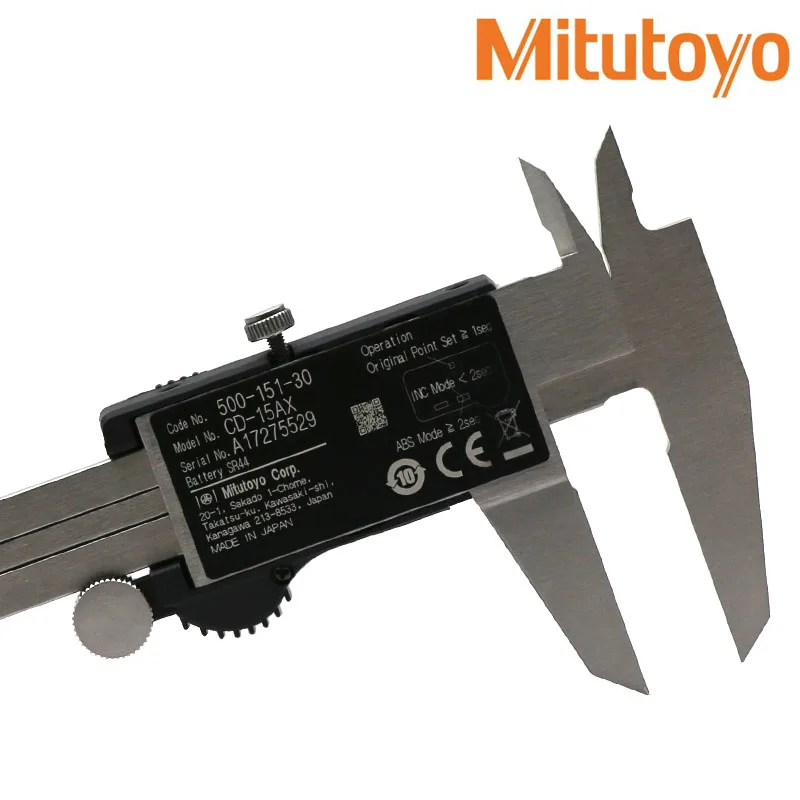 Абсолютная шкала Mitutoyo 500 164 30 цифровой штангенциркуль 0 200 мм/8 дюймов диапазон