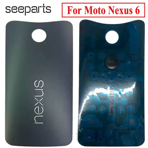 Новая крышка батарейного отсека, задняя крышка корпуса для Motorola Nexus 6, Крышка батарейного отсека для Moto nexus6, Крышка батарейного отсека XT1100 XT1103