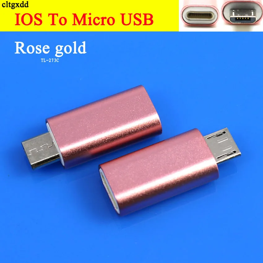 cltgxdd 1Pcs Micro USB 2.0 to 8-Pin IOS Converter Adapter For Android iPhone 5/5s 6/6s Plus iPad 4 Air 2 Charger Cable Connector |