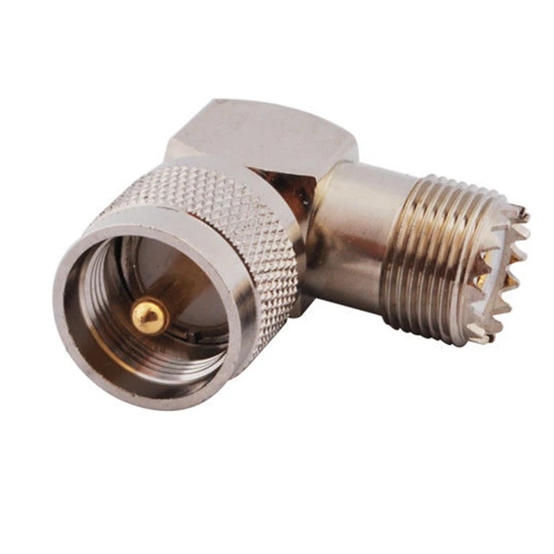 RF coaxial adapter UHF male PL259 to female so239 right angle connector PL-259 SO-239 90 degree &quotL&quot con | Обустройство дома