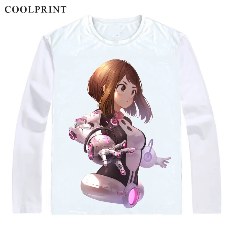 Uraraka Ochako футболка Boku no Hero Academy My Hero Academy мужская футболка Повседневная Винтажная футболка футболки с длинными рукавами и принтом - Цвет: Style 6