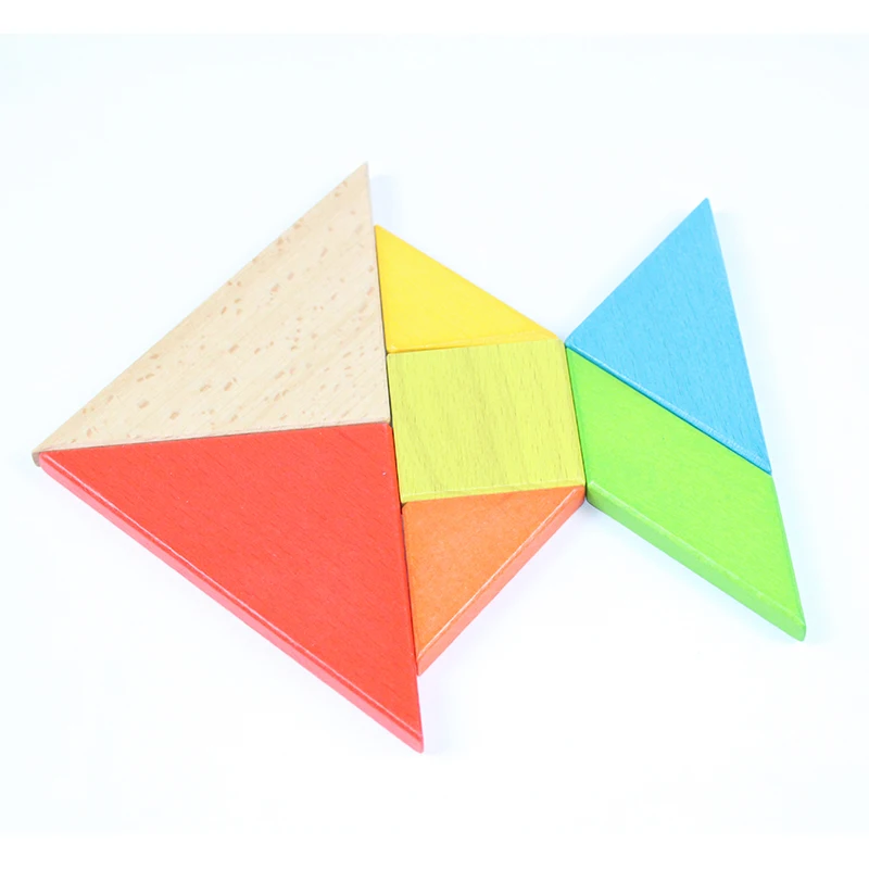 Детские игрушки Пазлы 7 шт паззлы для мозга ручная Танграм красочные Обучающие