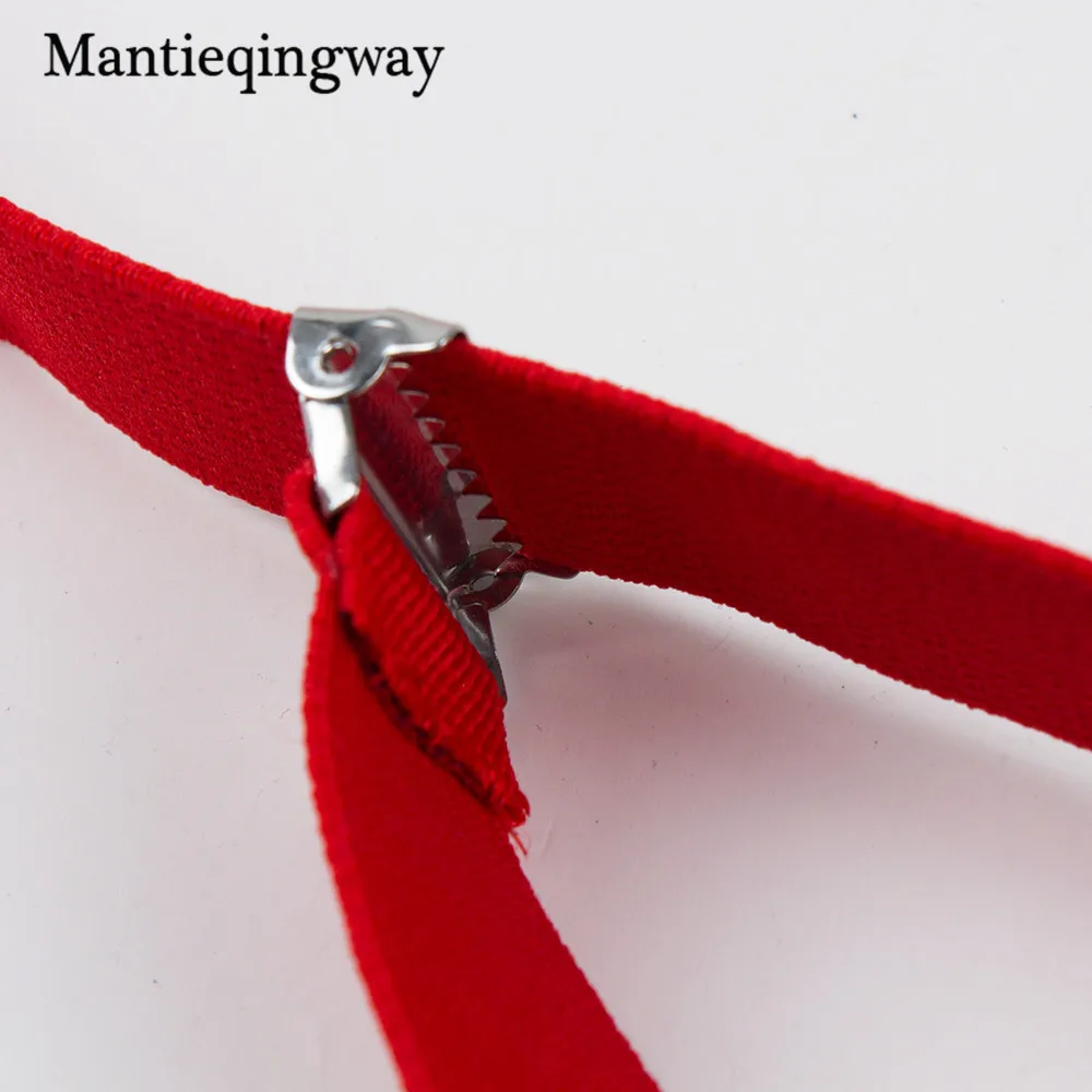 Mantieqingway мужские подтяжки для свадьбы Регулируемый галстук-бабочка подтяжки наборы сплошной цвет бандаж y-ремень