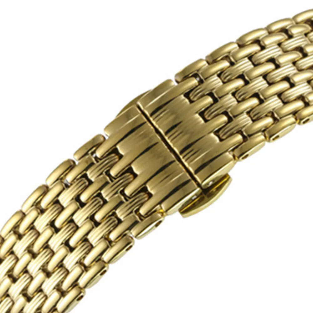 12 14 16 18 20 22mm watch strap band steel belt ultra thin watchband accessories solid stainless steel Folding buckle clasp