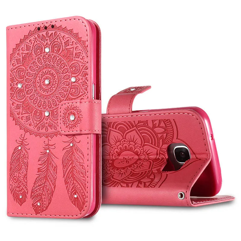 SEXY Kisscase чехол для iPhone X 8 7 6 6 S plus 5 5S Флип кожаный колокольчик чехол для Samsung Galaxy S8 плюс S6 S7 края блеск ракушками задней крышки чехол на айфон X 8 6 7 6s Plus 5 5s se чехол для теле - Цвет: Red