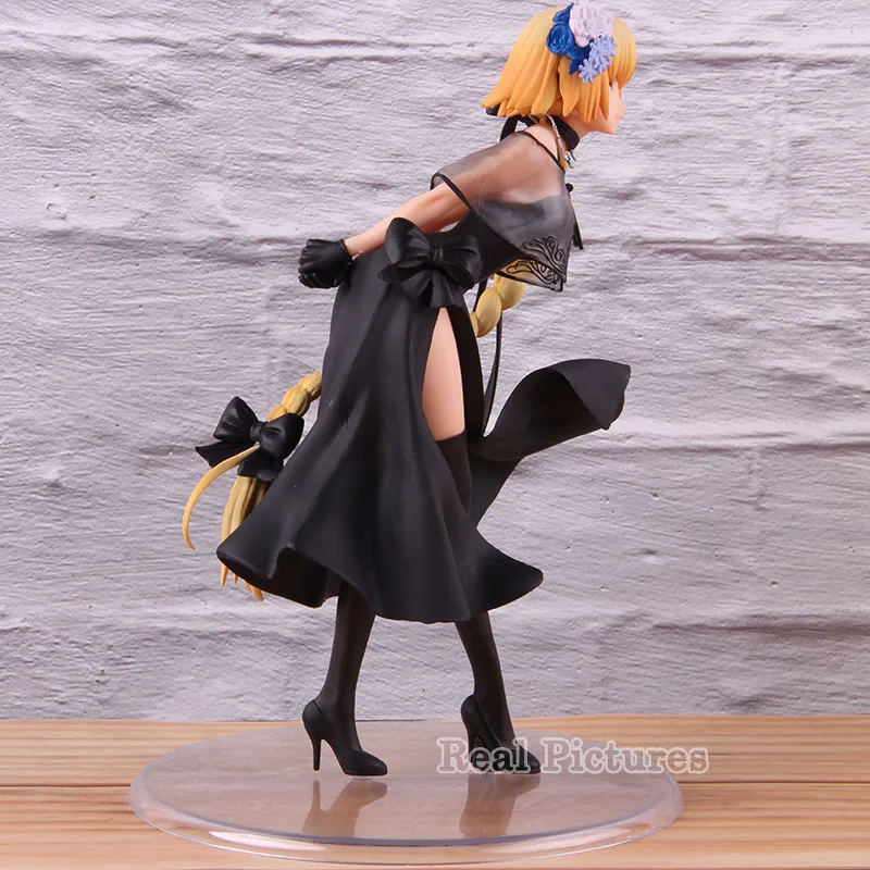FGO Fate Grand Order фигурка линейка Жанна д 'Арк черное платье вер. 1/7 Масштаб ПВХ Коллекция Модель игрушки