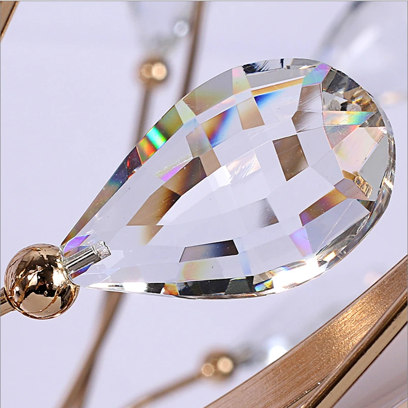 Постмодерн роскошная художественная вилла простая хрустальная люстра освещение