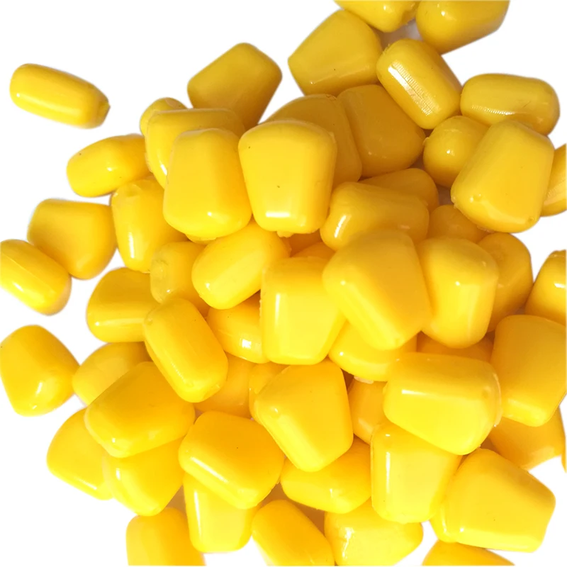 Высокое качество 20 шт./лот 1 см Желтые мягкие приманки для ловли карпа с запахом