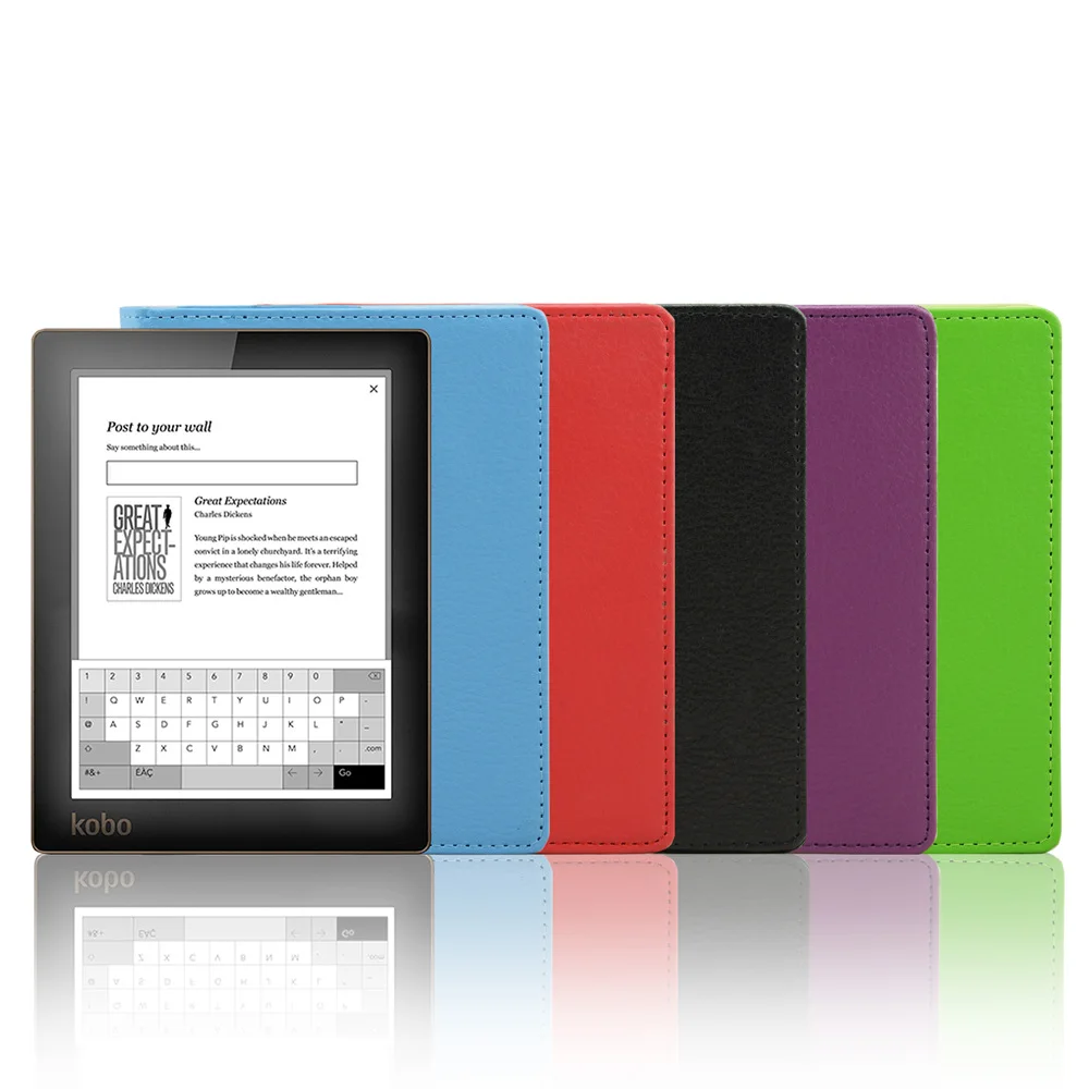 Новинка 2018 личи для KOBO Aura Edition 2 6 дюймов eReader чехол электронная книга folio PU кожаный