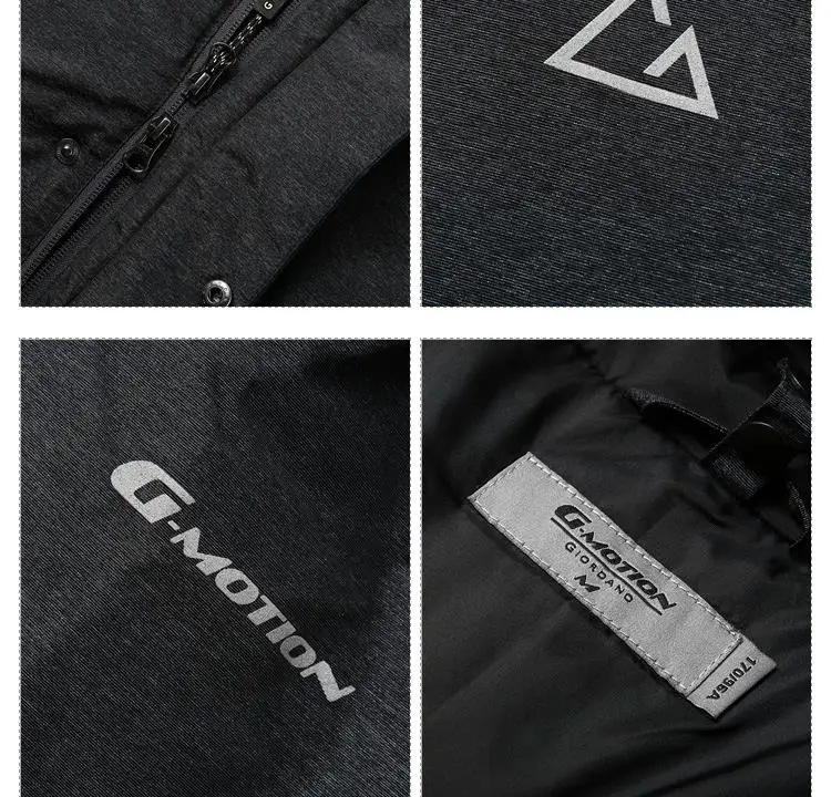 Giordano 3-х секционная хлобчатобумажная светоотраэающая зимняя куртка с капюшоном средней длины,имеет несколько варинтов окраса,а так же размеров