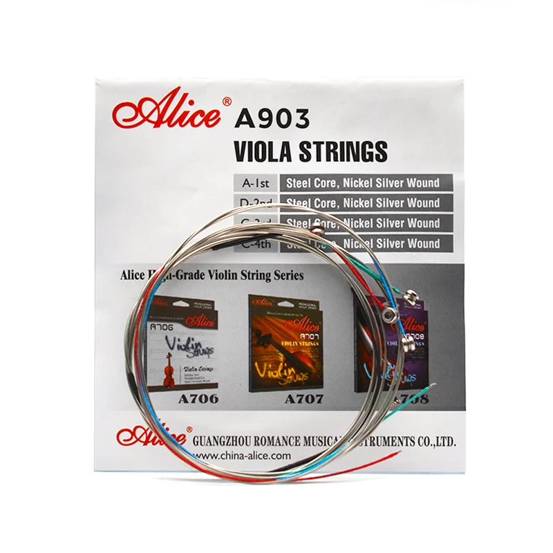 Алиса A903 никель Серебряная рана Альта струны 1 4 набор из струн|string set|strings alicealice