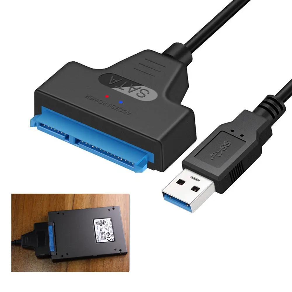 Ingelon USB Кабель-адаптер SSD Sata для usb 3,0 до 6 Гбит/с Поддержка 2,5 дюймов 250 мм внешний SSD HDD жесткий диск 22 Pin Sata III