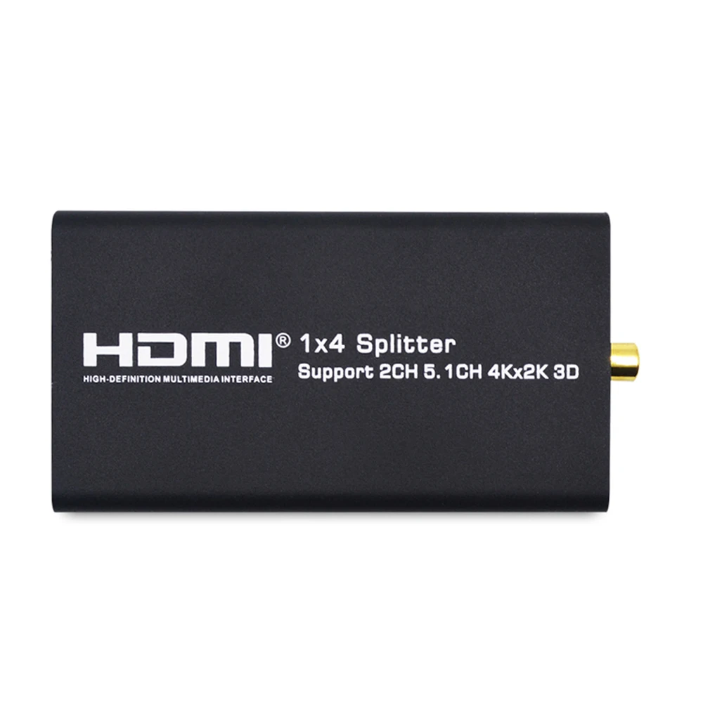 HDMI сплиттер 1X4 с аудио экстрактором Hdmi 2K x 4K концентратор репитер усилитель 1 4 3D 1080p