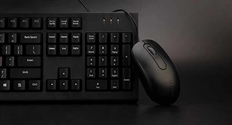 Rapoo X120Pro USB Проводная клавиатура и мышь комбинированная оптическая мышь+ Влагостойкая клавиатура для Windows 10 шт. ноутбук Настольный