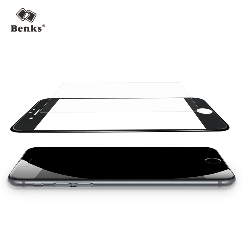 Для iPhone 8 Стекло Benks KR + Pro 3D Max полное покрытие закаленное стекло протектор экрана 9H
