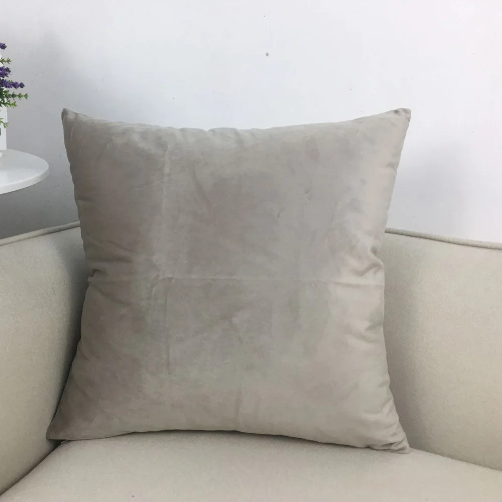 Модный Блестящий гладкий плотный бархатный чехол для подушки 45*45 см|Наволочка| |