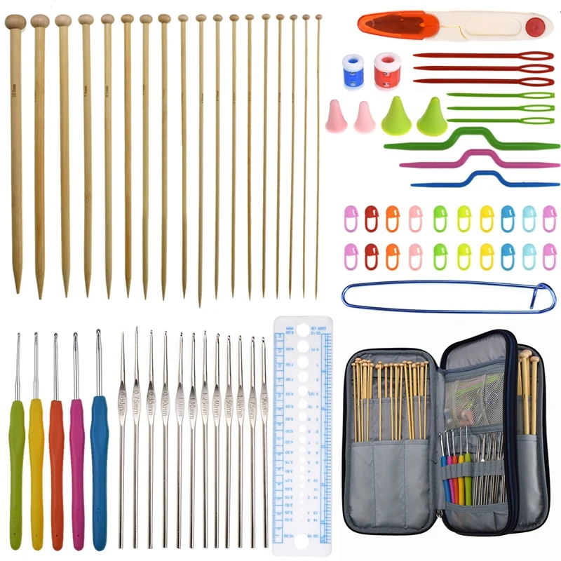 Сумка с крючком для хранения сумка вязания Органайзер шитья спиц комплект