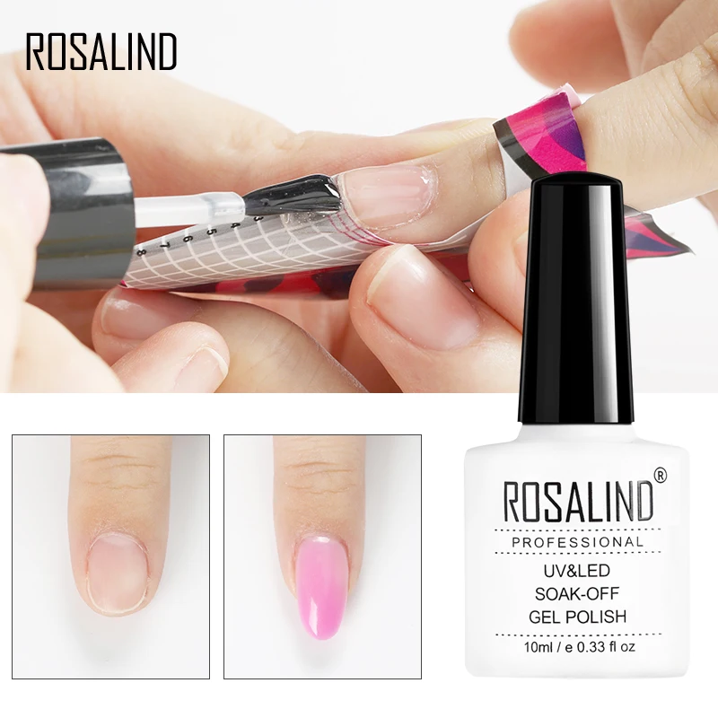 

ROSALIND Poly Nail Gel Polish Quick Builder Gel Varnishes For Nail Art Extension Primer Top Coat Vernis Semi Permanent