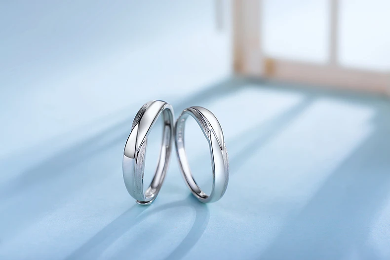 Модные ювелирные изделия набор колец для свадьбы жениха и невесты из