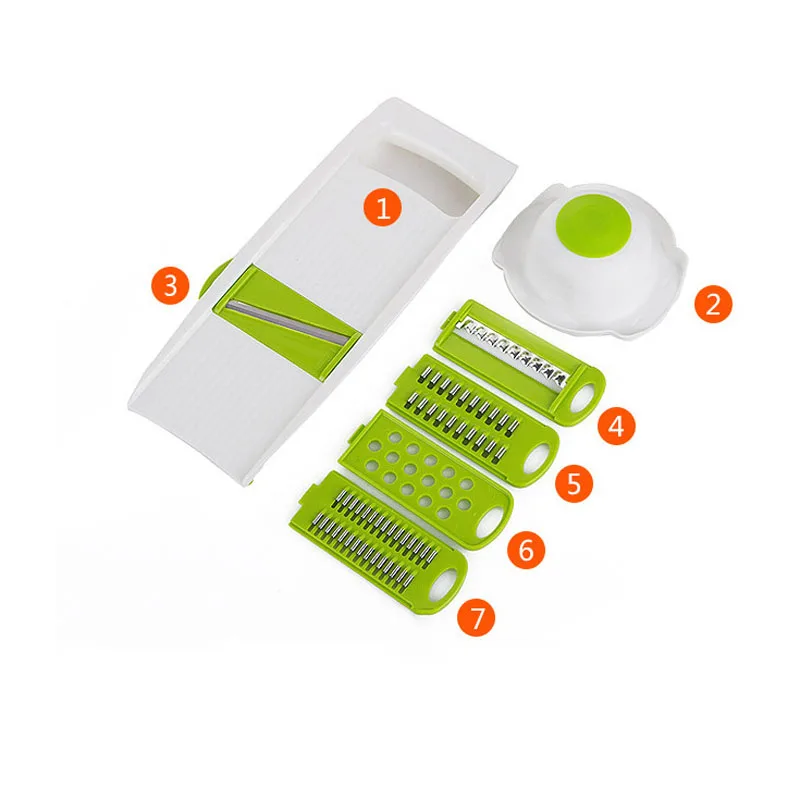 

Vegetable Cutter With Stainless Steel Blade Multifunction Potato Carrot Grater Slicer Kitchen Accessories