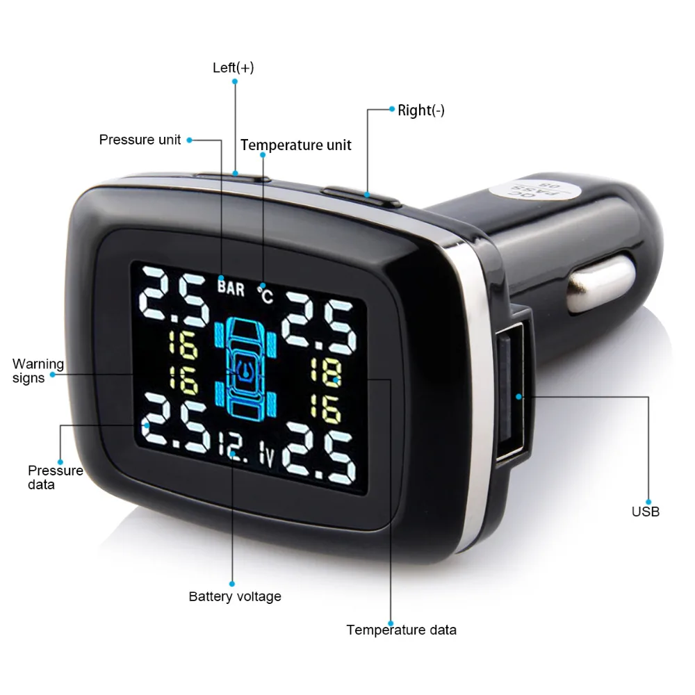 2018New TPMS TP620 беспроводная система контроля давления в автомобильных шин