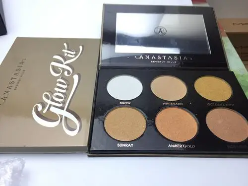 Макияж Косметическая пудра Glow Kit контур хайлайтер палитры порошок-отбеливатель для лица крем для бровей - Цвет: 6