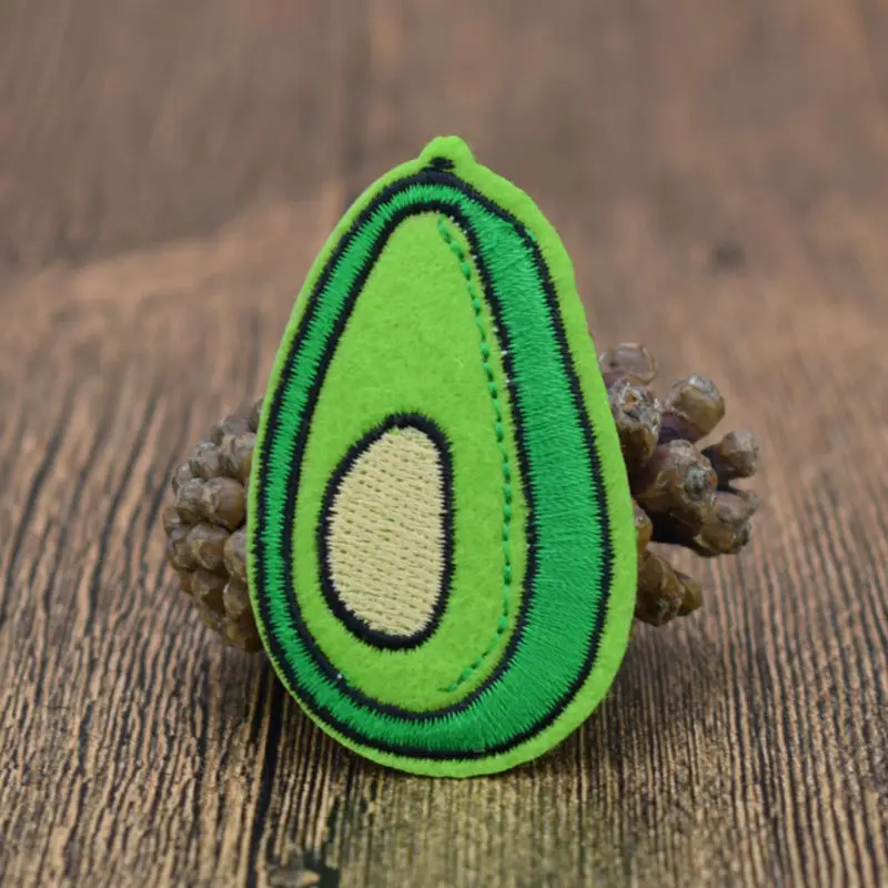 10 шт. нашивки значки авокадо для одежды с вышивкой из железа аппликации шитья