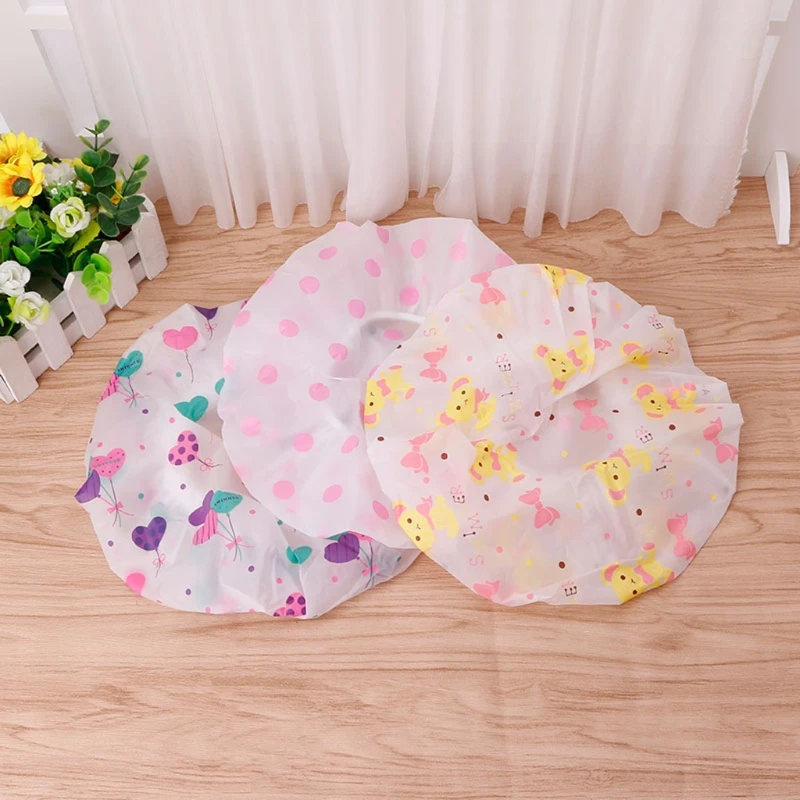 EVA водонепроницаемая шапочка для душа пластиковая ванной эластичный головной