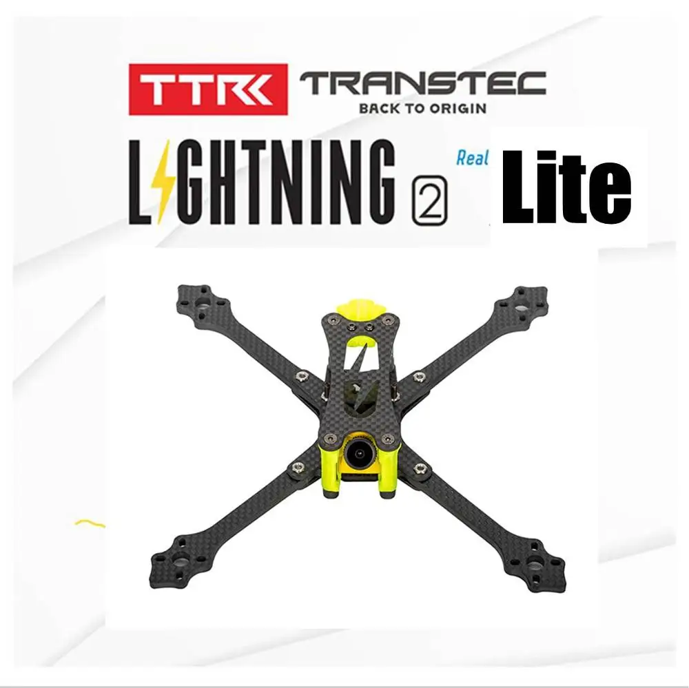 Lightning Lite X TRANSTEC Lightning 2 True X Lite H Brid 215 мм FPV Racing drone рама 5 мм Arm 7075 комплект из углеродного волокна для рамы - Цвет: Lightning Lite X