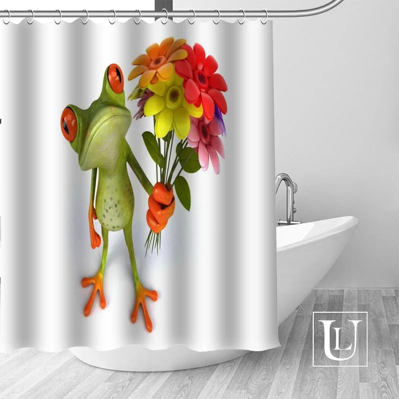 Занавеска для душа в виде лягушки оригинальный дизайн креативная занавеска