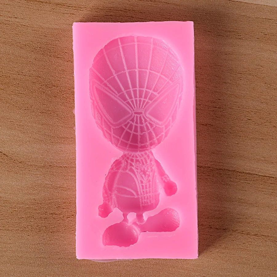1 шт УФ ювелирная смола жидкости силиконовые формы 3D Человек-паук Смола подвески формы для DIY инструмент для выпечки торта изготовления ювелирных изделий