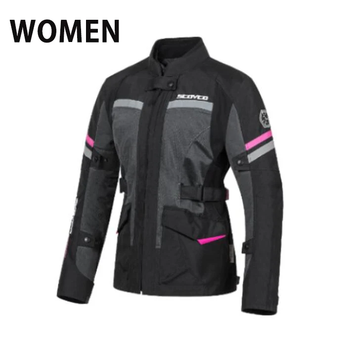JK60W black jacket SCOYCO мотоциклетная куртка летняя сетчатая дышащая гоночная одежда Светоотражающая мотоциклетная куртка для езды Jaqueta Motoqueiro - Цвет: JK60W black jacket