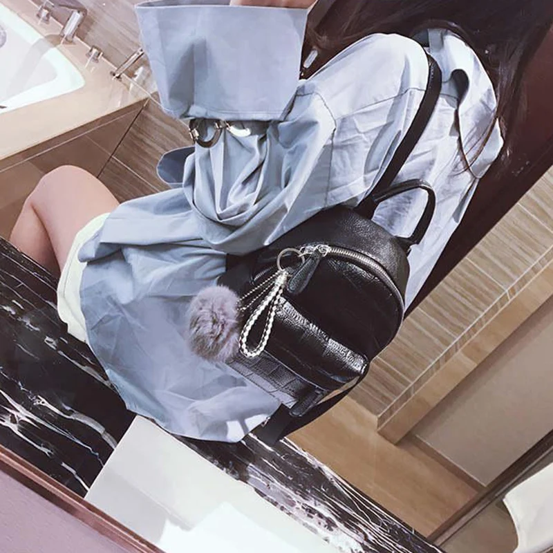 Рюкзак из искусственной кожи с сервировочной женской сумкой дорожный рюкзак