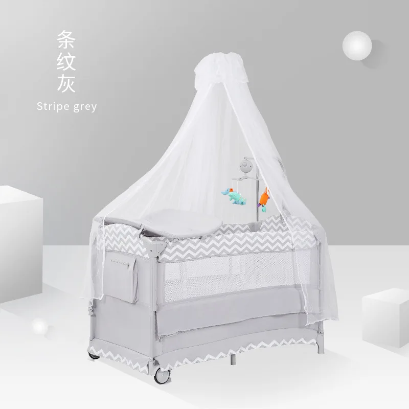 gray Быстрая! Детские кроватки многофункциональные детские кроватки для кроватки - Цвет: gray